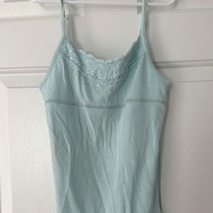 Light Blue Spaghetti Tank